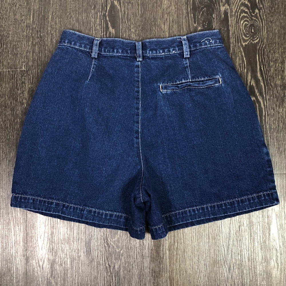 Vintage Dockers High-Waisted Pleated Jean Shorts